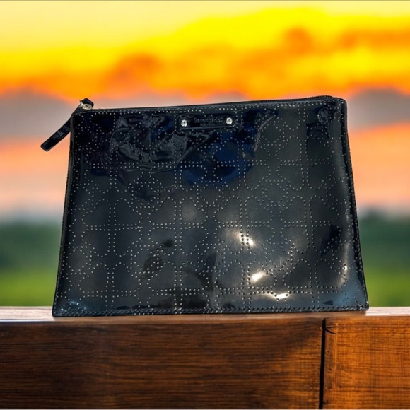 Kate Spade Black Patent Leather Clutch